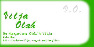 vilja olah business card